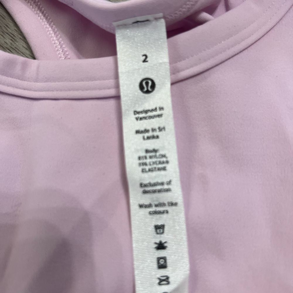 Lululemon Nulax Racerback Cropped Run tank top size 2 - Picture 3 of 5